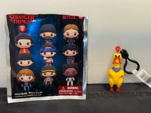 Monogram  Stranger Things SQUAWK Rdio Rubber Chicken Chase Bag Clip Keychain - Picture 1 of 1