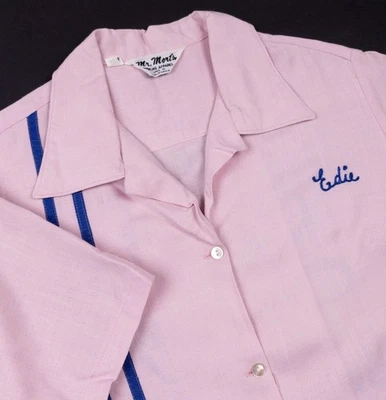Vintage Mr. Mort's Bowling Shirt Men's 38 South Bay Los Angeles Chainstitch Pink - Image 1 of 4