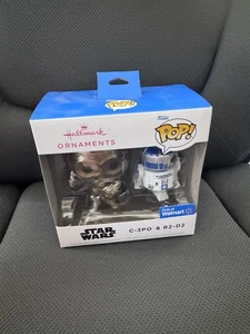Hallmark Funko Pop Star Wars C-3PO y R2-D2 Adorno de Navidad Nuevo Walmart - Imagen 1 de 3