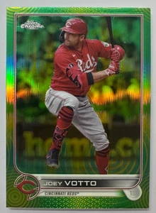 2022 Topps Chrome Sonic Joey Votto Green/Yellow Sonic Refractor /99 Bookend Reds - Picture 1 of 3