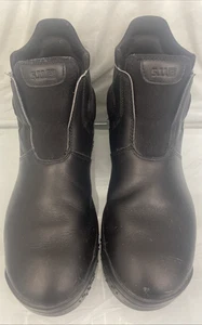 Vtg 5.11 Tactical Boots Black Leather Sz 11 Oil + Slip Resistant - Picture 1 of 10