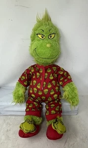 Build a Bear Dr. Seuss Grinch Who Stole Christmas Plush Stuffed Figure 21” W/ PJ - Picture 1 of 14