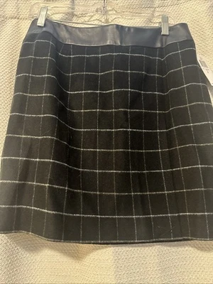 Saia Feminina Inc International Concepts com Cintura de Couro -Tamanho 8 - Imagem 1 de 4