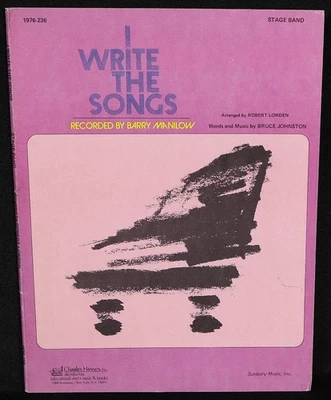 I Write The Songs Barry Manilow Stage Band Sheet Music Score Book - Image 1 of 4
