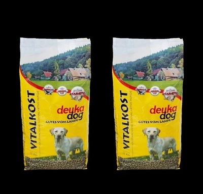 2 x deuka dog Vitalkost 15 kg Hundefutter Trockenfutter Vollnahrung Geflügel - Bild 1 von 3