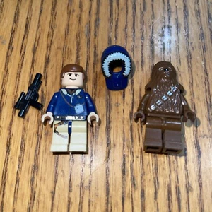 Han Solo Hoth Parka hellbraune Beine und Chewbacca Minifiguren Posten - Bild 1 von 7
