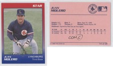 1989 Star Lynchburg Red Sox Juan Molero (Player Name in White) #14.2