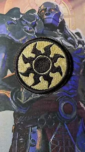 MTG,2"-Inch, Plains/White Mana Symbol, Sew-On Patch for Clothing, Hats, Jackets - Picture 1 of 2
