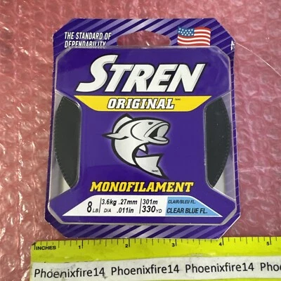 New Stren Original Clear Blue Fluorescent 330 Yd 8LB test - Image 1 of 4