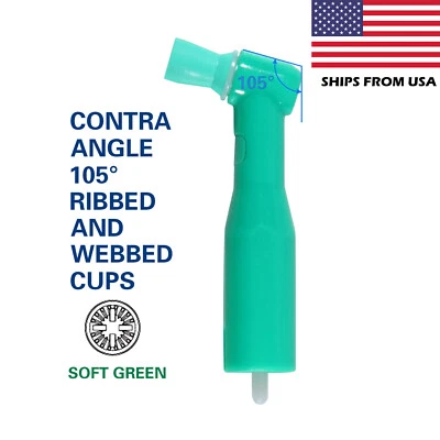 Ángulos profilatorios dentales desechables regulares sin látex contra ángulo 105° - 500 piezas Foto 1 de 4