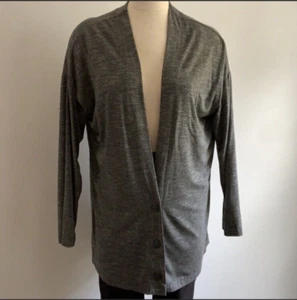 Anthropologie Cardigan Women XL Gray Light Cozy Office Academia Dolan - Picture 1 of 7