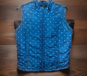 Fresh Blue Puffer Vest Full Zip Pockets Size XL - Picture 1 of 5