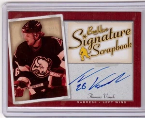 THOMAS VANEK 05/06 Upper Deck Bee Hive Rookie Signature Scrapbook Autograph Auto - Picture 1 of 2