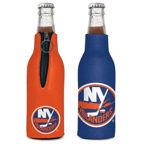 New York Islanders 12oz Two Sided Bottle Cooler [NEW] NHL Can Holder Foam Koozie Cover