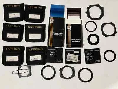 Lee Filter 100mm system-many filters, sky blue, ND filter packs & adapter rings - Image 1 of 4