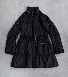 VTG Y2K Marithe Francois Girbaud Bondage Belted Parka Sz Y/16 good for Women S - Picture 1 of 21