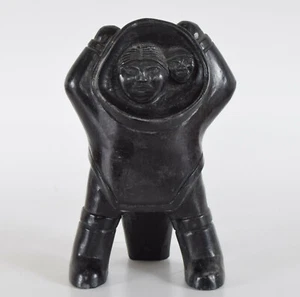 Ceramic Inuit Figure of a Mother and Child Rankin Inlet? - Bild 1 von 12