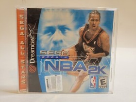 NBA 2K (Sega Dreamcast, 1999). Complete & Tested Basketball Video Game 