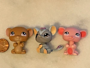 Hasbro LPS Littlest Pet Shop Mouse Lot - Picture 1 of 2