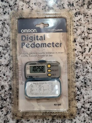 Omron HJ-105 Digital Pocket Pedometer New Sealed Fast Shipping Rare - Image 1 of 4