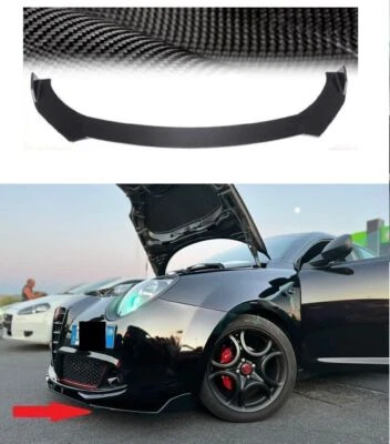 POUR ALFA ROMEO MITO SPOILER AVANT LÈVRE PERFORMANCE ASPECT CARBONE CONVIENT - Imagen 1 de 4