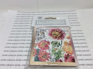 BRIDGE TALLIES New in sealed plastic bag Blooms and Bees #BCT245  - Picture 1 of 2