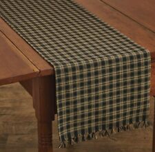 Park Designs Country Red & Tan Check 13"x36" Table Runner "Gingham"