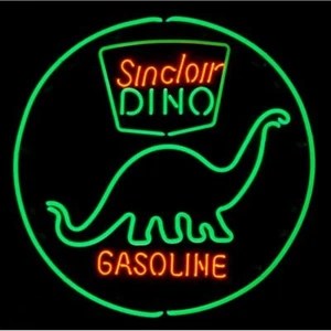 Sinclair Dinosaur Dino Oil Gas Gasoline Neon Sign Light Wall Decor Artwork 24" - Picture 1 of 8