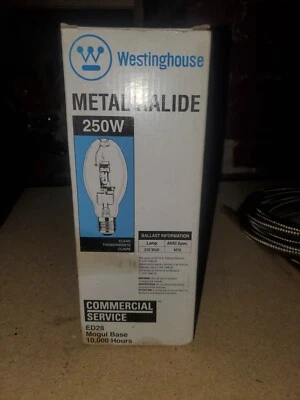 Westinghouse ED28 Mogul Base 250W Metal Halide HID Grow Bulb Lamp #37021 NEW NIB - Image 1 of 2