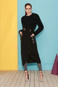 **Max Mara Fluffy Black Sweater MSRP $835 Size M (8) - Picture 1 of 6