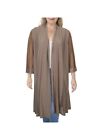 R&M RICHARDS Womens Beige Sheer Sleeves And Insets Duster Jacket Plus 16W