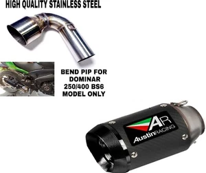 AR Sports Silencer carbon  BS6 IND bend pipe fit for dominar - Bild 1 von 4