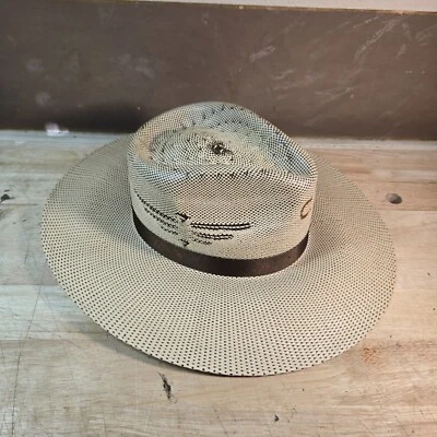 Charlie Horse Diseñado Personalizado Paja Vaquero Occidental/Sombrero de Panamá con Banda Marrón Foto 1 de 4