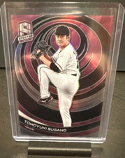 2023 TOMOYUKI SUGANO /17 HOLO (PINK PRIZM) SSP | PANINI CHRONICLES SPECTRA #3