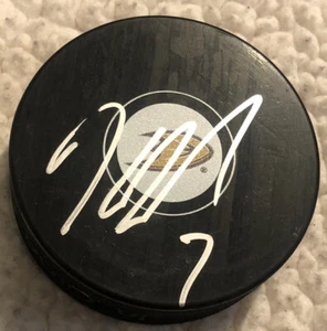 KEVIN BIEKSA SIGNED ANAHEIM DUCKS LOGO PUCK WITH COA! VANCOUVER CANUCKS! CANADA/ - Picture 1 of 1