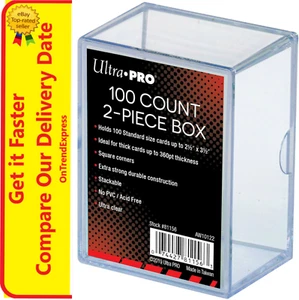 1 Ultra Pro 100 Count 2 Piece Storage Box Standard Trading Card Holder 100ct - Picture 1 of 5