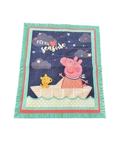 Peppa Loves The Seaside Quilt Blanket - Picture 1 of 9