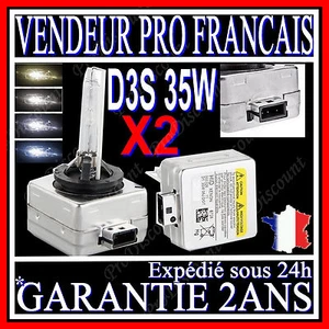 2 AMPOULES D3S 35W 12V LAMPES DE RECHANGE REMPLACEMENT FEU XENON KIT HID 5000K - Imagen 1 de 2