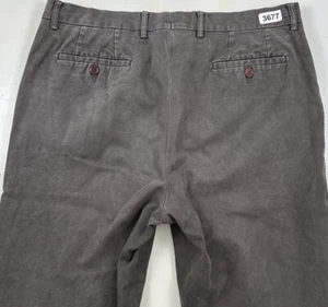 Pantalones para hombre GIULIANO FUJIWARA hechos en Italia 35x32 marrón chino 100 % algodón etiqueta 54 - Imagen 1 de 15