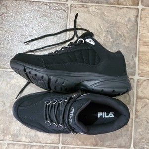 black suede fila
