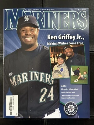June 2010 Seattle Mariners Magazine with Scorecard Felix Hernandez, Ken Griffey - Image 1 of 4