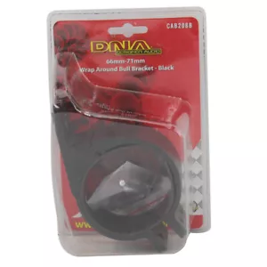 DNA Bull Bar Bracket for 66mm-71mm Dia Bars for CB/UHF Aerials & Lights Black - Picture 1 of 3