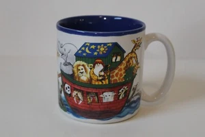 Vintage Potpourri 1995 Jeanne Beury Noah's Ark 12 oz Ceramic Coffee Mug - Picture 1 of 7