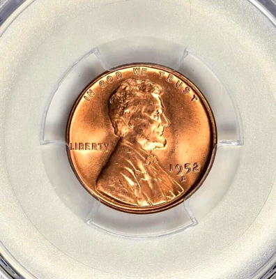 Centavo Lincoln 1952-D graduación profesional MS-66+ RD Foto 1 de 3