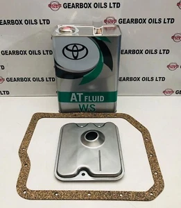 TOYOTA LEXUS U140E U140F AUTOMATIC GEARBOX FILTER GASKET ATF OIL 4L KIT - Picture 1 of 8