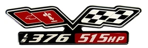 LS376 / 515HP (FLAGS) EMBLEM Super Sized BLACK/SATIN - Bild 1 von 2