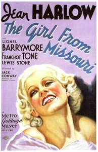 THE GIRL FROM MISSOURI MOVIE POSTER *2X3 FRIDGE MAGNET* JEAN HARLOW FILM STAR - Picture 1 of 2