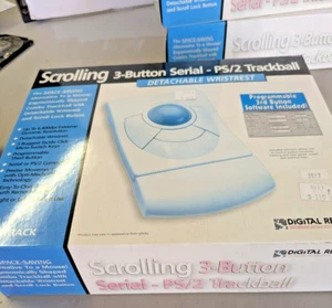 DRTrack vintage Serial RS-232 / PS2 Ball Scrolling Mouse (Non Optical) - Picture 1 of 3