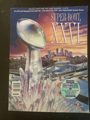 💎Vintage💎 Super Bowl XXVI Official Program. Excellent Condition 🔥🔥 - Image 1 of 4