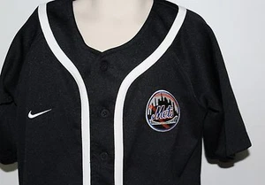 MLB New York Mets Nike Kids Size 6 Black Jersey - Picture 1 of 5